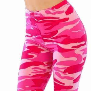 Camo soft Pink High Waisted Leggings.